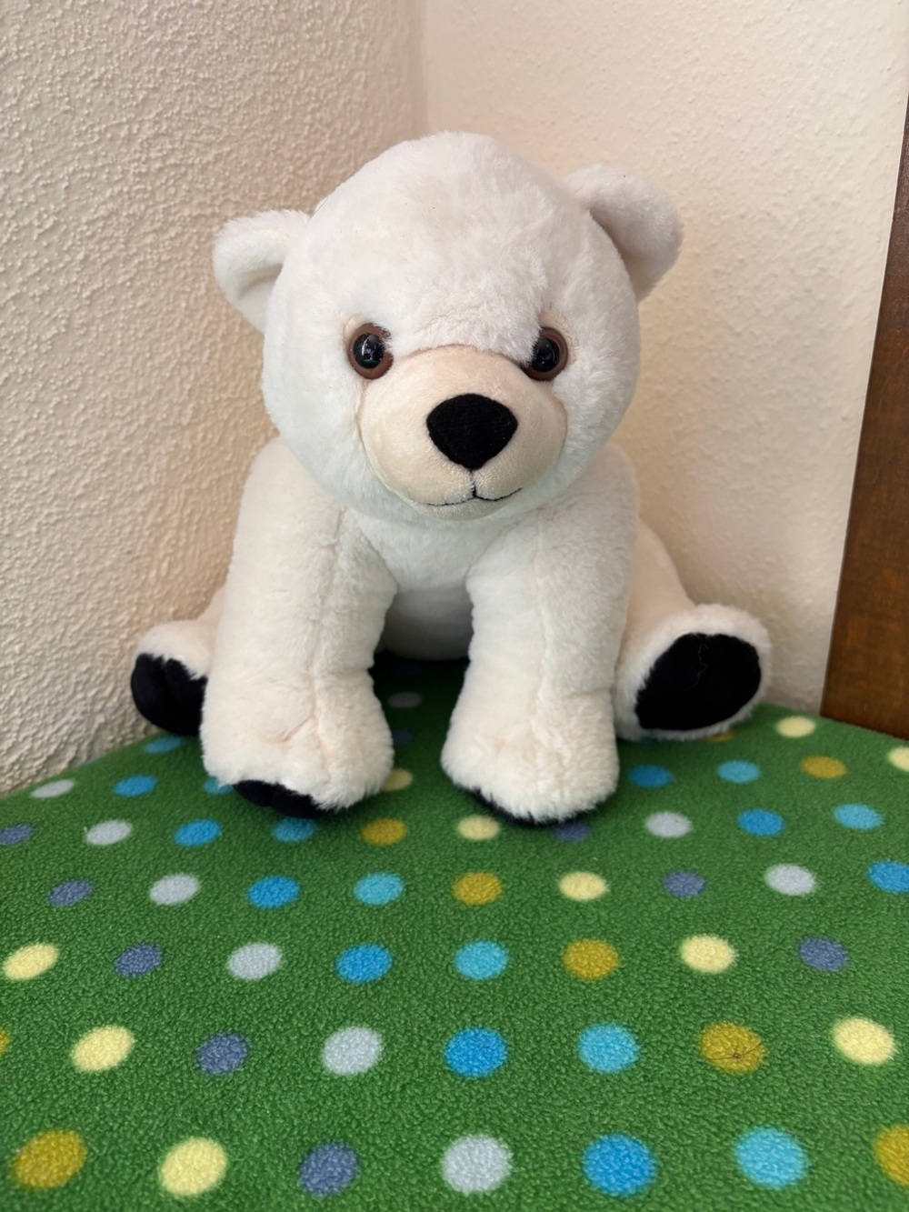 Cuddlekins Polar Bear Cub Stuffed Animal by Wild Republic, 10 Inches